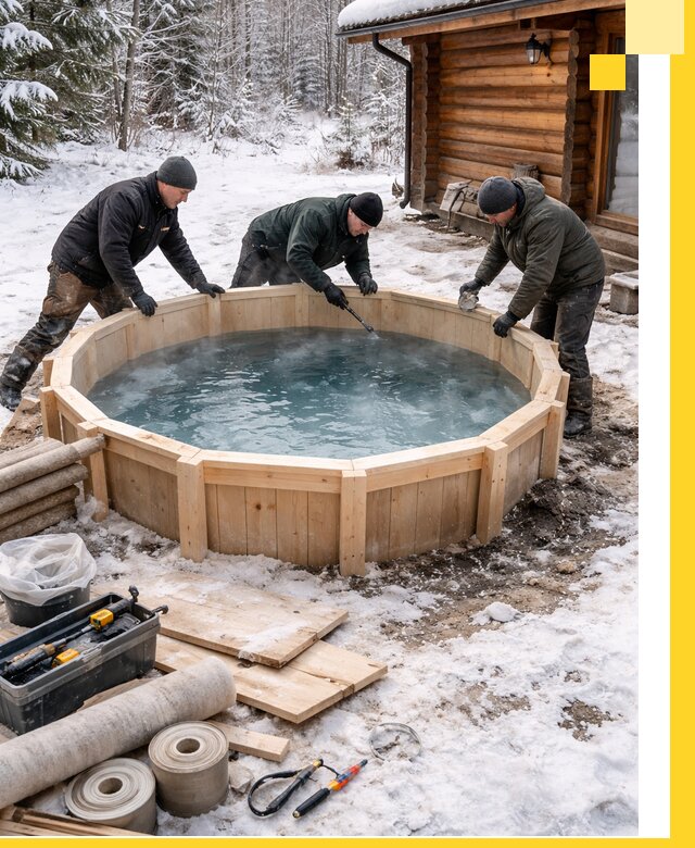 Изготовление и установка ледяных купелей под ключ в Кореновске